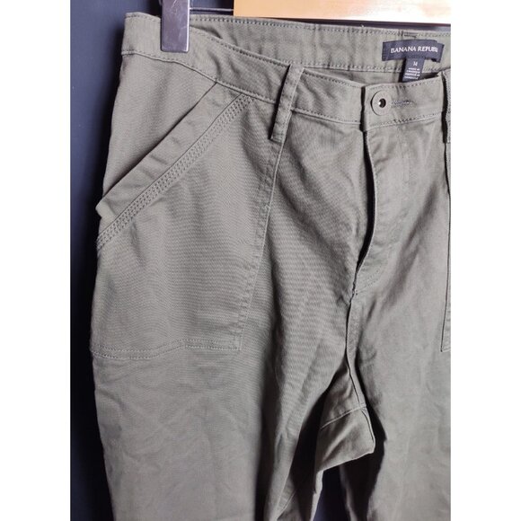 Banana Republic Olive Green Pants NWT Women’s Casual Office Wear Trousers - Picture 3 of 8